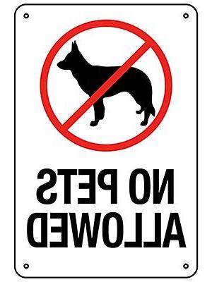 No Pets Allowed Sign