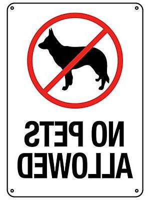 No Pets Allowed Sign