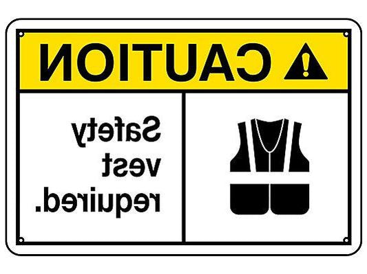 Safety Vest Required Sign