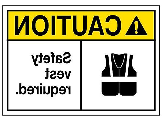 Safety Vest Required Sign