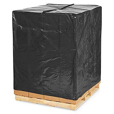 51 x 49 x 85 2 Mil Black Pallet Covers