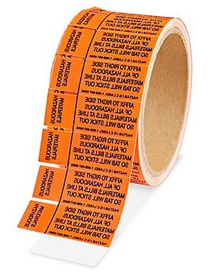 Hazmat Paper Shipping Tabs