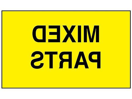 Mixed Parts Label