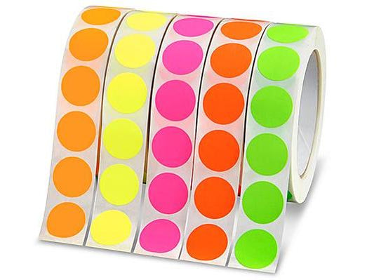 Blank Inventory Circle Labels Assortment Pack