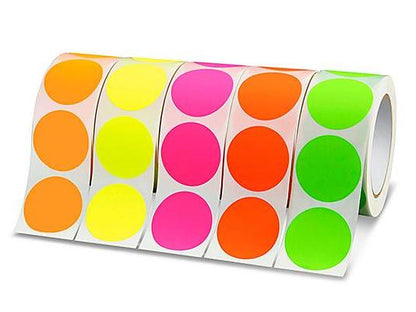 Blank Inventory Circle Labels Assortment Pack