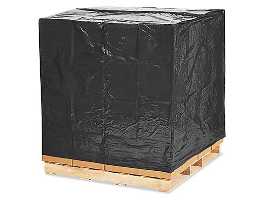 51 x 49 x 73 3 Mil Black Pallet Covers