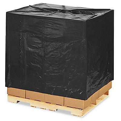 46 x 42 x 68 2 Mil Black Pallet Covers