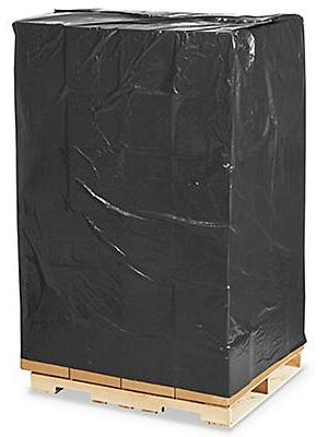 54 x 44 x 96 2 Mil Black Pallet Covers