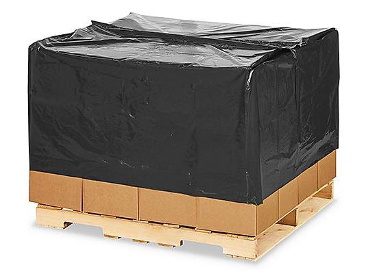 48 x 42 x 48 3 Mil Black Pallet Covers