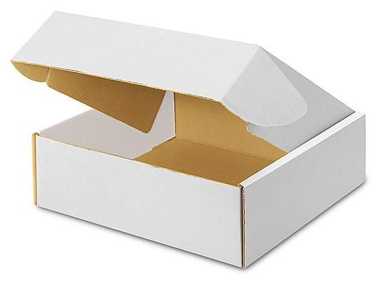 12 x 12 x 4 White Tab Locking Literature Mailers